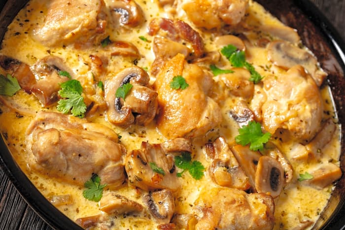 Creamy mushroom chicken