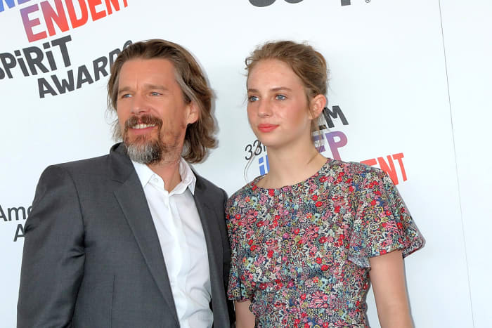 Ethan and Maya Hawke