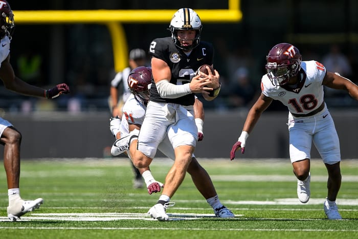 Vanderbilt at Virginia Tech, 7:30 p.m., Sept. 6