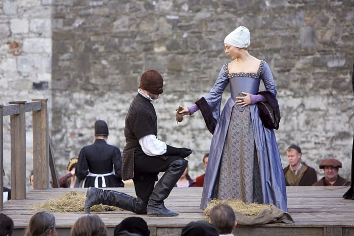 The execution of Anne Boleyn in 'The Tudors'