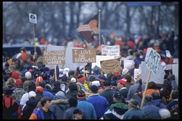 Cleveland fans and Art Modell