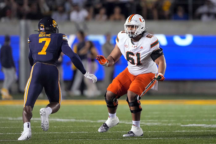 Offensive Lineman: Francis Mauigoa, Miami (Fla.), Junior