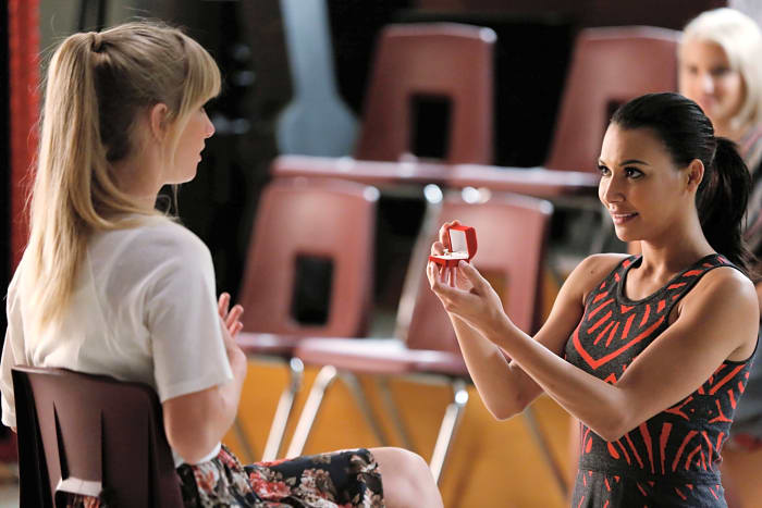 Santana and Brittany from 'Glee'