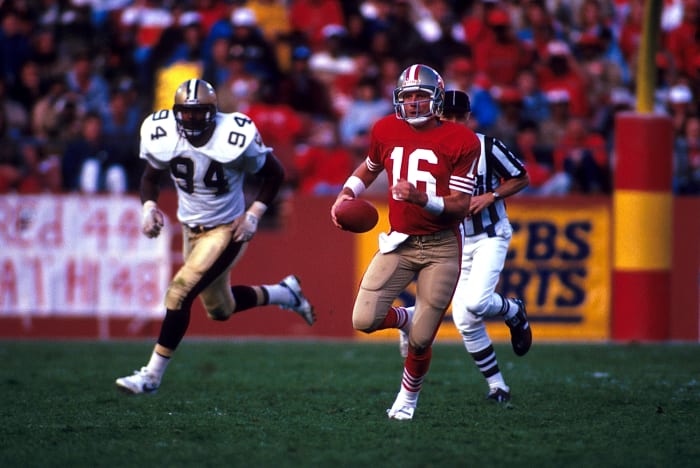 San Francisco 49ers: Joe Montana (14 seasons)