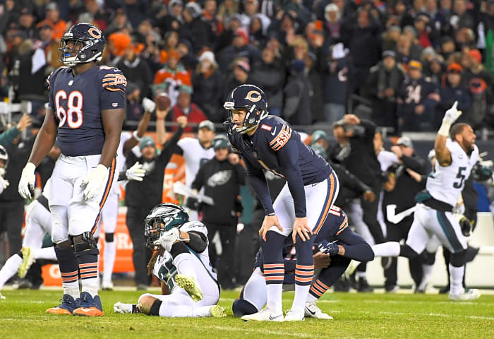 Chicago Bears (16-15 vs. Philadelphia; 2018 NFC Wild Card Game)