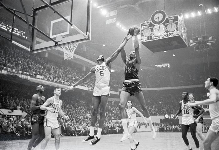 Wilt Chamberlain and Bill Russell