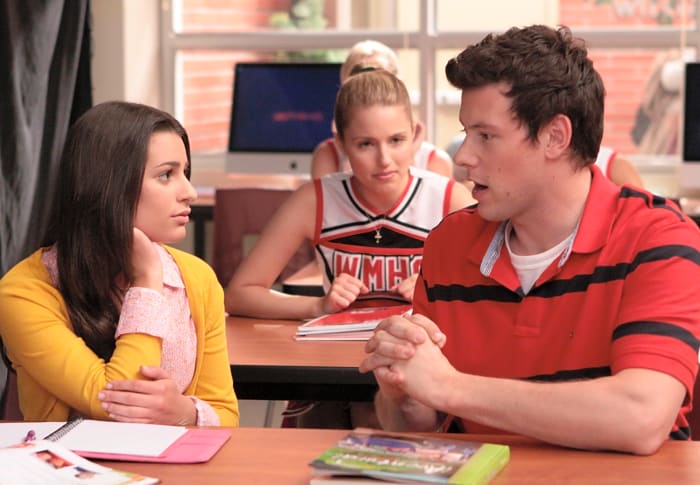 Glee: Rachel Berry, Finn Hudson, and Quinn Fabray