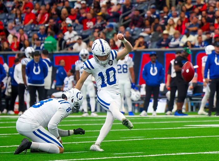 Indianapolis/Baltimore Colts: 60 yards; Blake Grupe (2025)