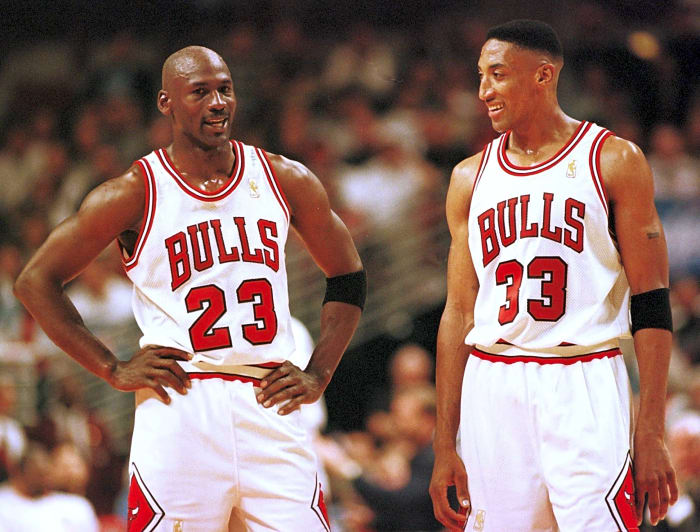Michael Jordan and Scottie Pippen