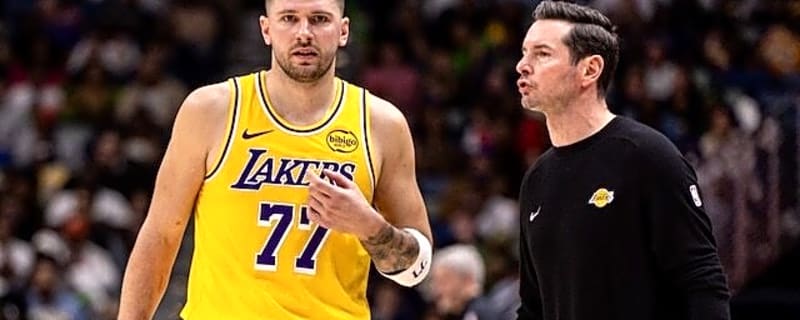 Watch: Luka Doncic & JJ Redick Exchange Words On Bench During Warriors Win