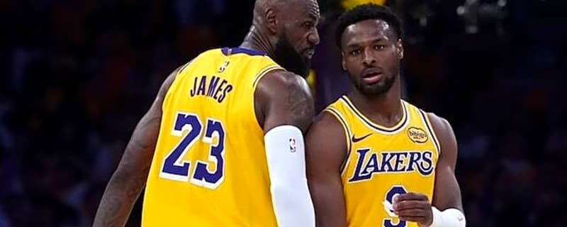 LeBron James Reacts To Sharing Court With Bronny In Playoffs