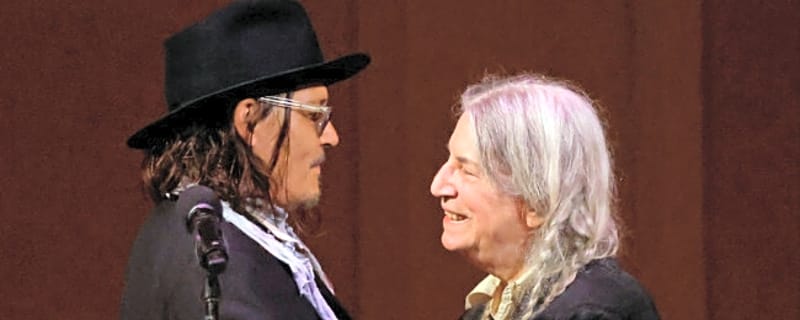 Watch: Johnny Depp joins Patti Smith on stage at London Palladium concert