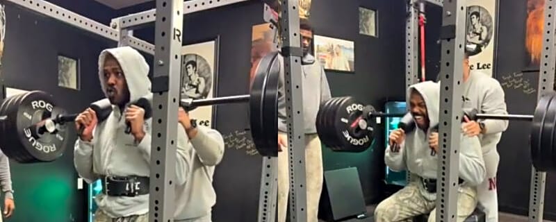 Form Police Nitpick Jon Jones’ Squat as Heavyweight Champ Reps 405 Pounds