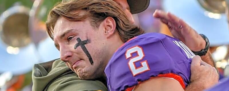 Emotional moment as Cade Klubnik breaks down in tears while discussing his time at Clemson