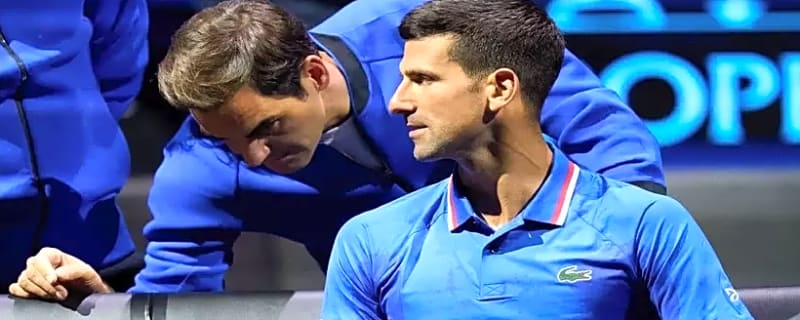 Novak Djokovic Watches On as Roger Federer Lights Up Rod Laver Arena