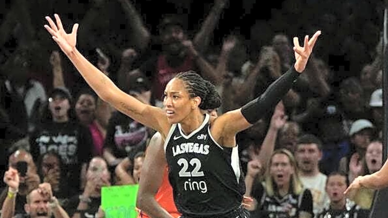 A'ja Wilson makes major history in Aces' blowout win
