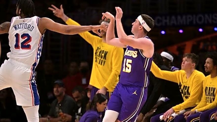  Austin Reaves Leads Lakers To Comeback Victory Over 76ers