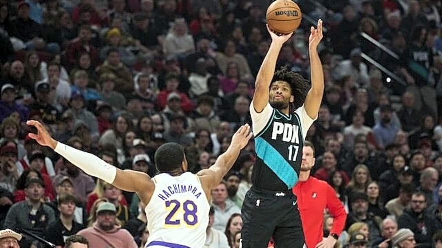  Shorthanded Lakers Can’t Keep Up With Trail Blazers