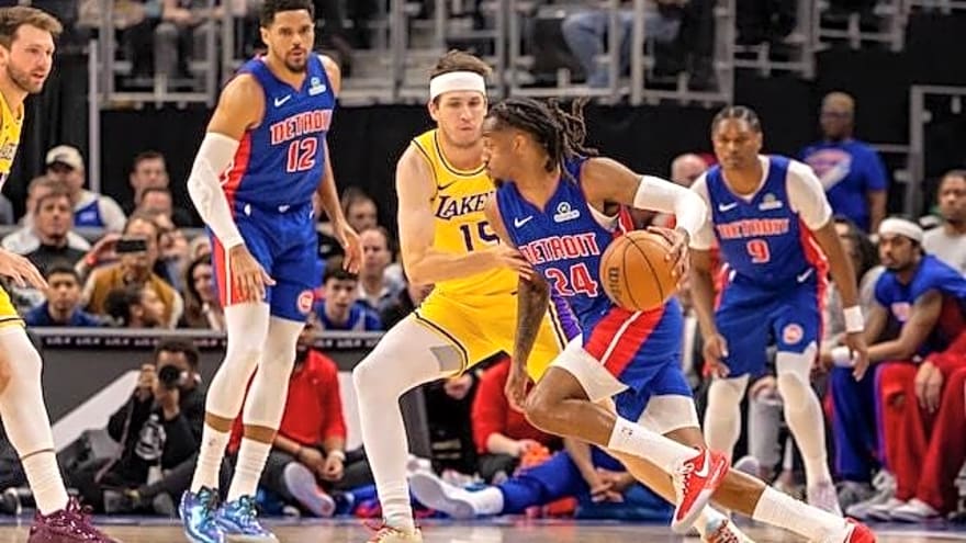  Lakers Snap 9-Game Winning Streak With Close Loss To Pistons