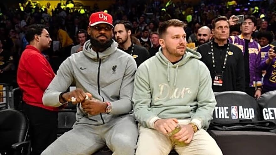 Video: LeBron James, Luka Doncic & Lakers Surprise Patients At UCLA Health