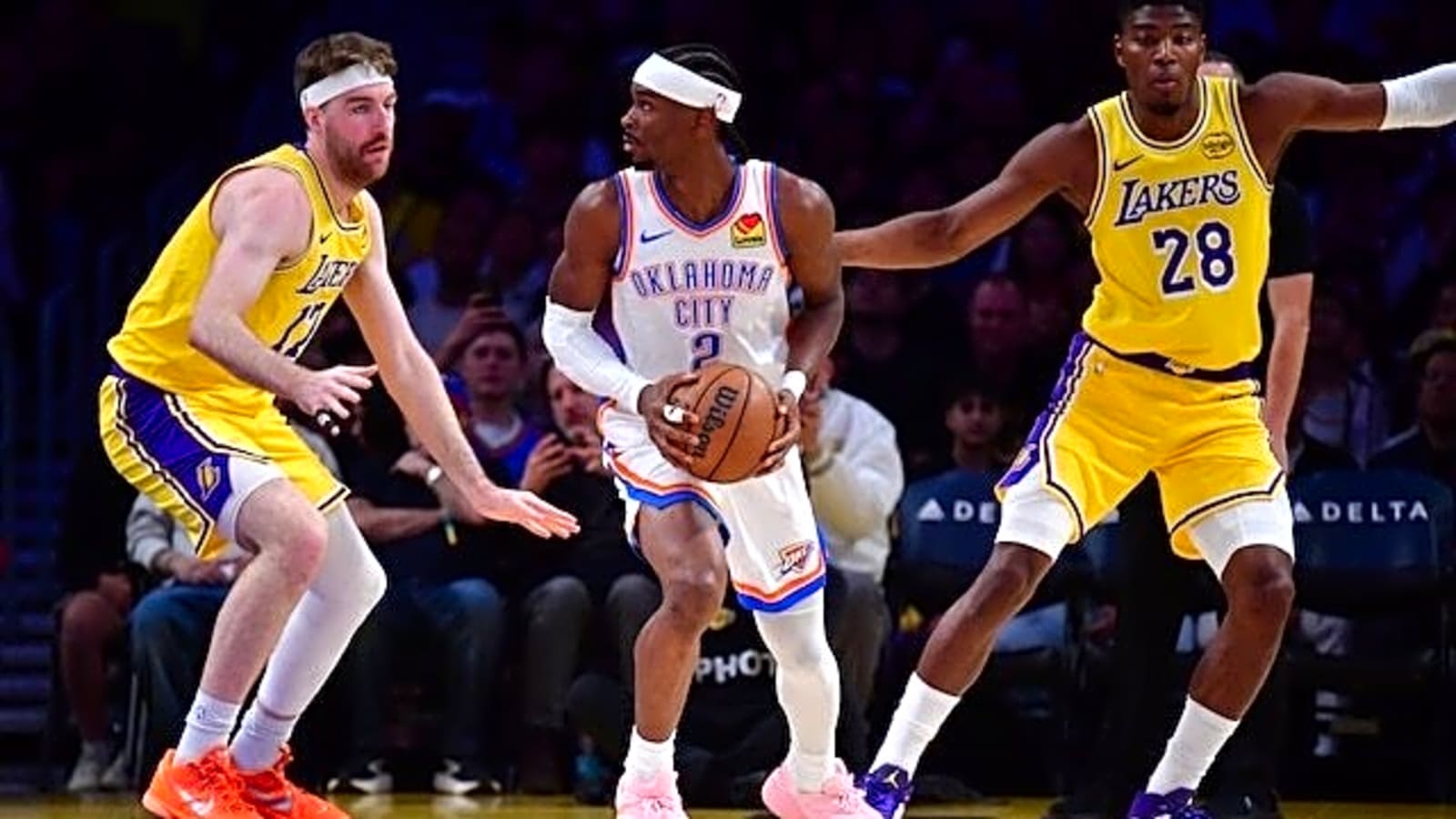 Shorthanded Lakers Can’t Keep Up With Thunder