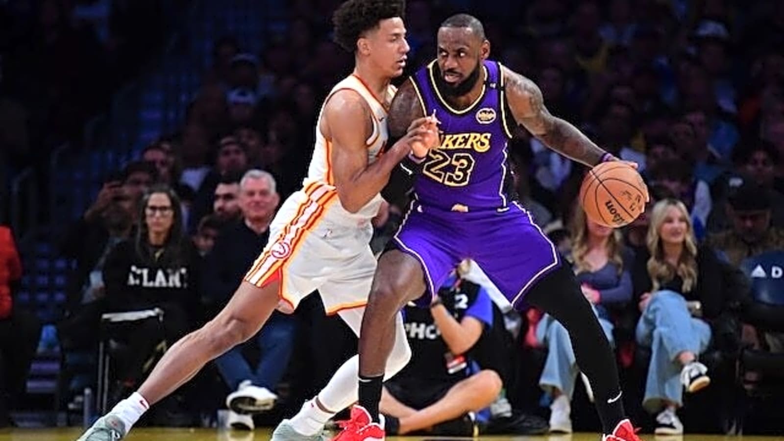  LeBron James Works Out With Hawks’ Jalen Johnson