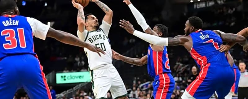 Bucks’ losing streak in danger of reaching four as they host 13-2 Pistons