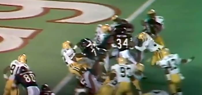 "Cumby's deep freeze" (Packers at Bears, Oct. 21, 1985)