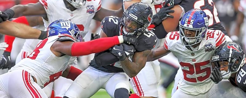 Texans vs. Giants Inactives: Full List of Players Ruled Out for Week 7