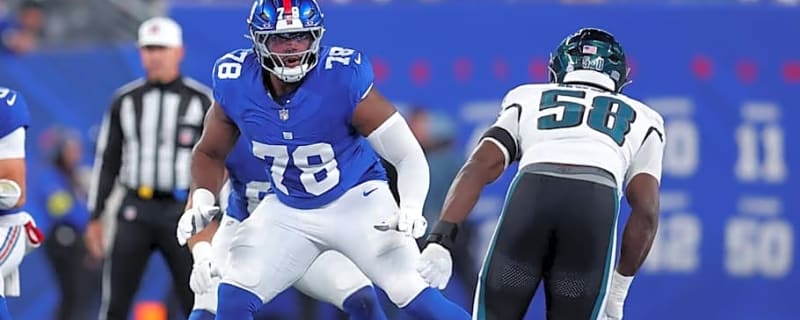 NY Giants&#39; Andrew Thomas Earns Honors for Week 10 Play
