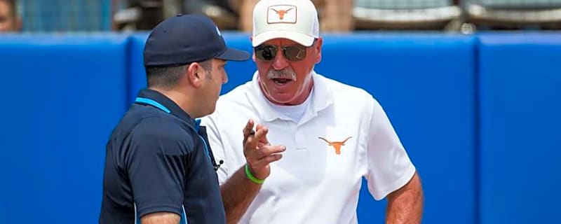 Mike White Shockingly Ejected As Historic Texas Softball Streak Comes to an End