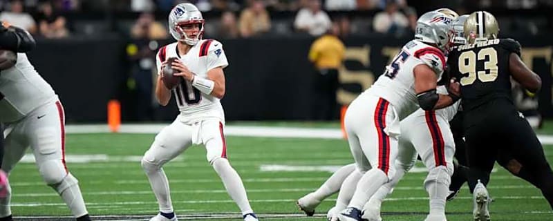 Drake Maye, Kayshon Boutte Give Patriots Halftime Lead over Saints