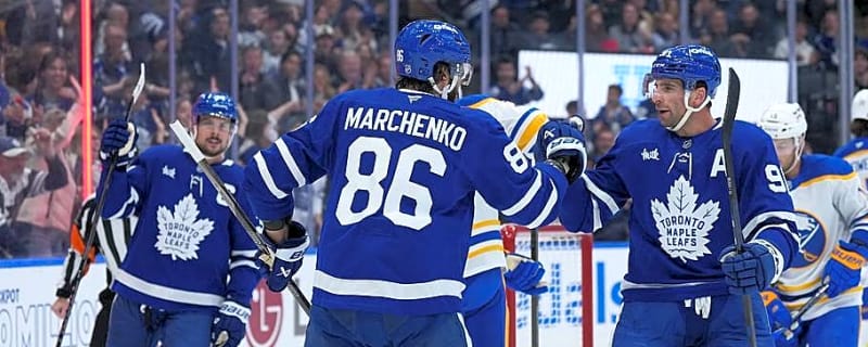 How the Maple Leafs' new lineup looked in their first game