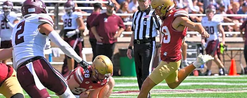 From Soccer to Football, Boston College K Luca Lombardo is Using His Skills For Success