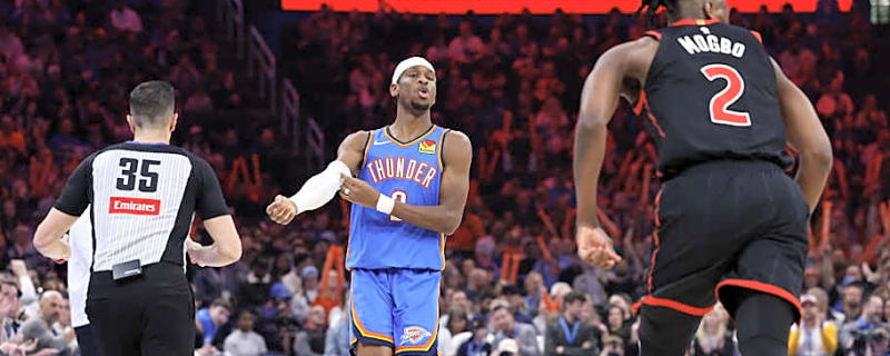 OKC Thunder Reveal Starting Lineup vs. Toronto Raptors