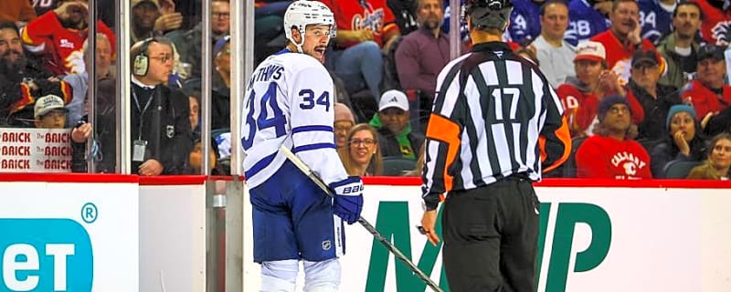 Auston Matthews makes history, but Maple Leafs’ winning streak ends in disaster against Flames