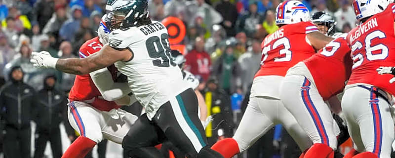 Spencer Brown calls out Jalen Carter's dirty play after Bills-Eagles postgame brouhaha