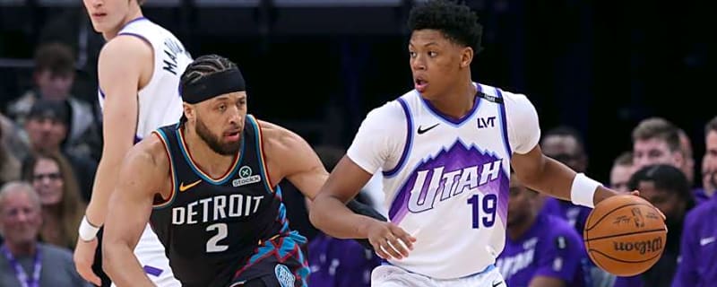 Jazz’s Ace Bailey Leaves Pistons Game With Injury