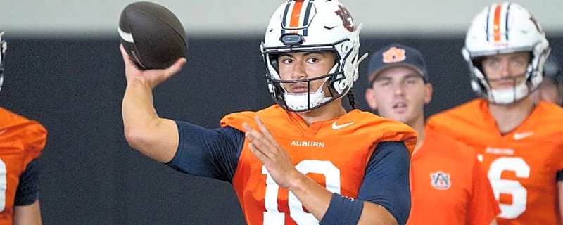 Tristan Ti’a Jumps to Top Of Auburn QB2 Race: ‘Monumental Steps’