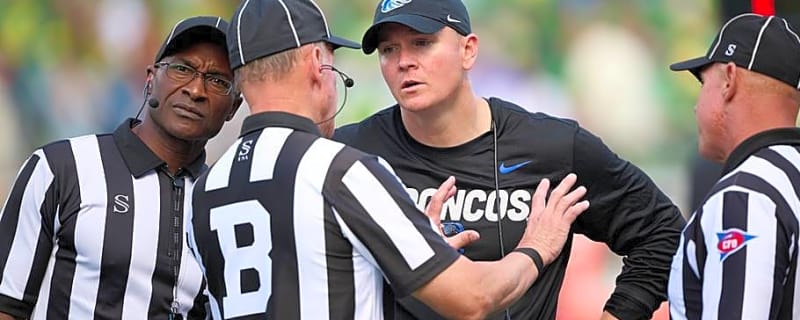 Boise State’s Spencer Danielson frustrated with officiating in first half of Memphis game