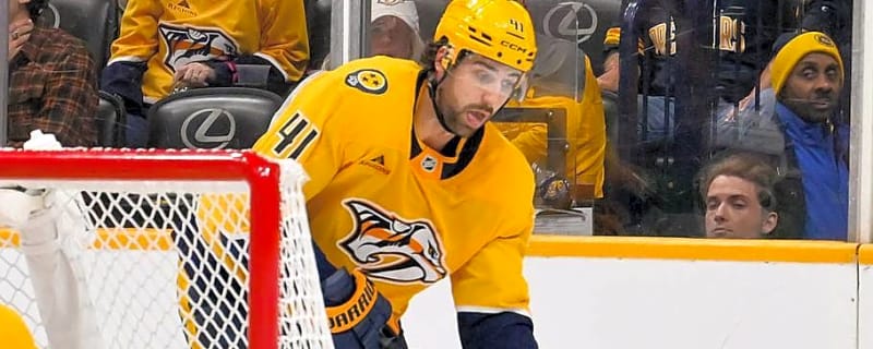 Nic Hague Lands Uppercuts, Sets Tone in Predators’ Shootout Loss to Sharks