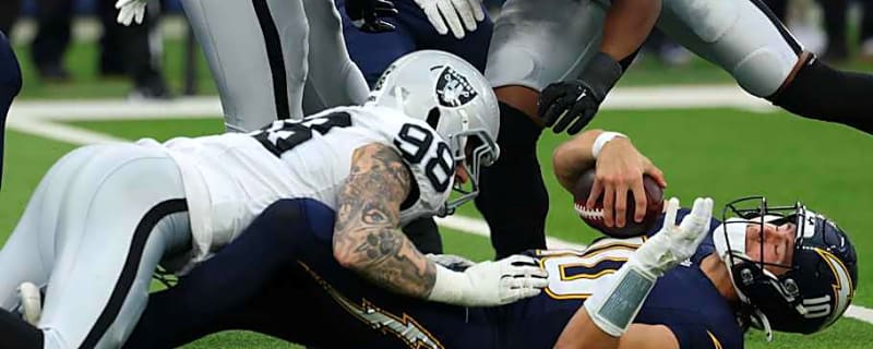 What Justin Herbert Had to Say About Dust Up With Raiders&#39; Maxx Crosby