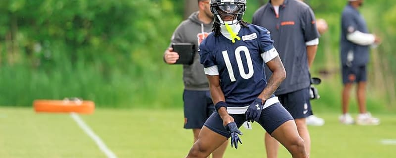 Luther Burden on Injury Watch After Bears WR Takes Big Hit at Training Camp