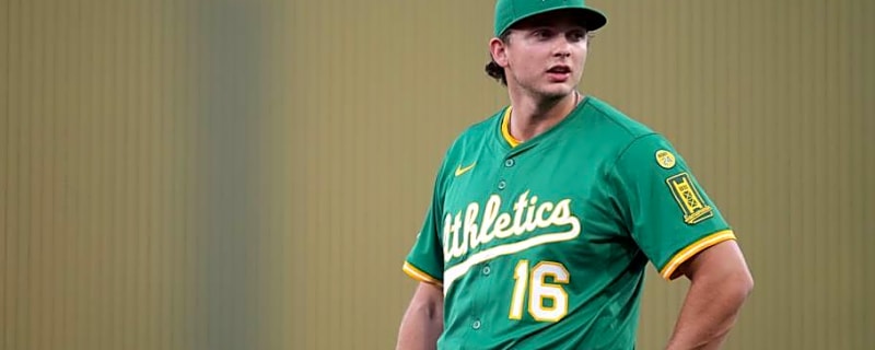 A&#39;s Slugger Nick Kurtz Pulled From Game Against Texas Rangers