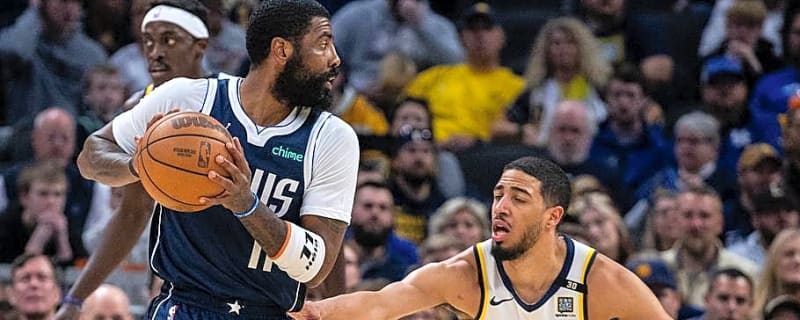 Kyrie Irving, Tyrese Haliburton Share Moment in Mavs Win