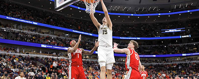 Aday Mara Talks Wolverines’ Tournament Mentality Following Michigan's Win Over OSU