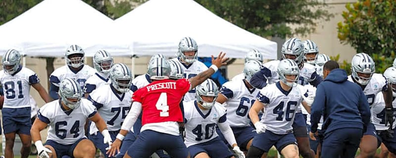 When do Dallas Cowboys fly to Oxnard for 2025 training camp?