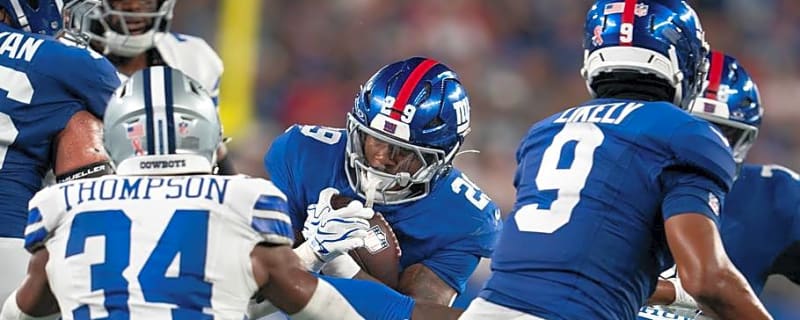 Tiki Barber Shares Advice to Giants RB Tyrone Tracy Jr for Fixing Ball Security Issues