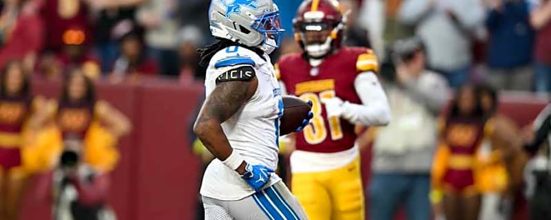 Jahmyr Gibbs wins NFC Offensive Player of the Week after dominant game vs. Commanders