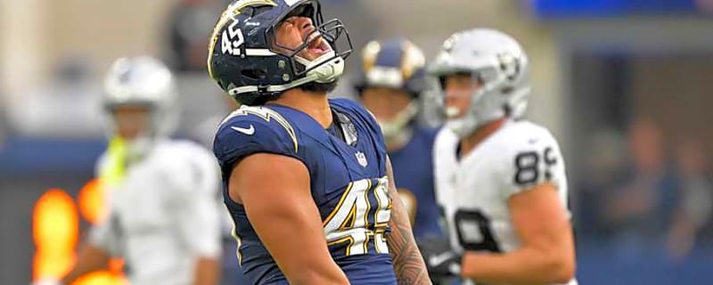 Chargers’ sack leader Tuli Tuipulotu may be just warming up this season
